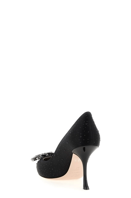 ROGER VIVIER Efflorescence Black 85mm Pumps New Auth