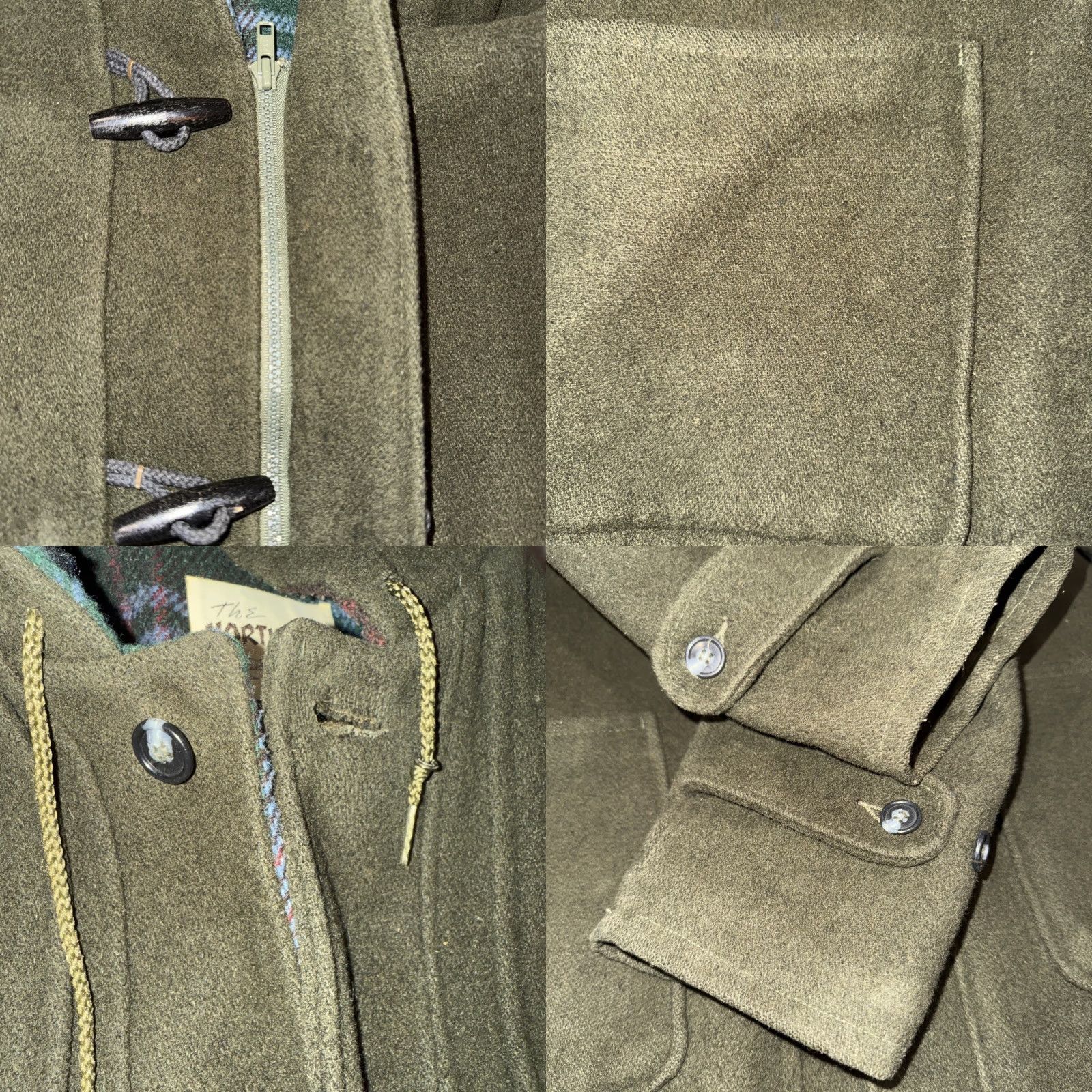 Vintage VINTAGE The Northwest Coat Wool Lined Jacket Dark Army Green Long Hooded Men’s M Jacket Size US XXS / EU 40 - 8 Thumbnail
