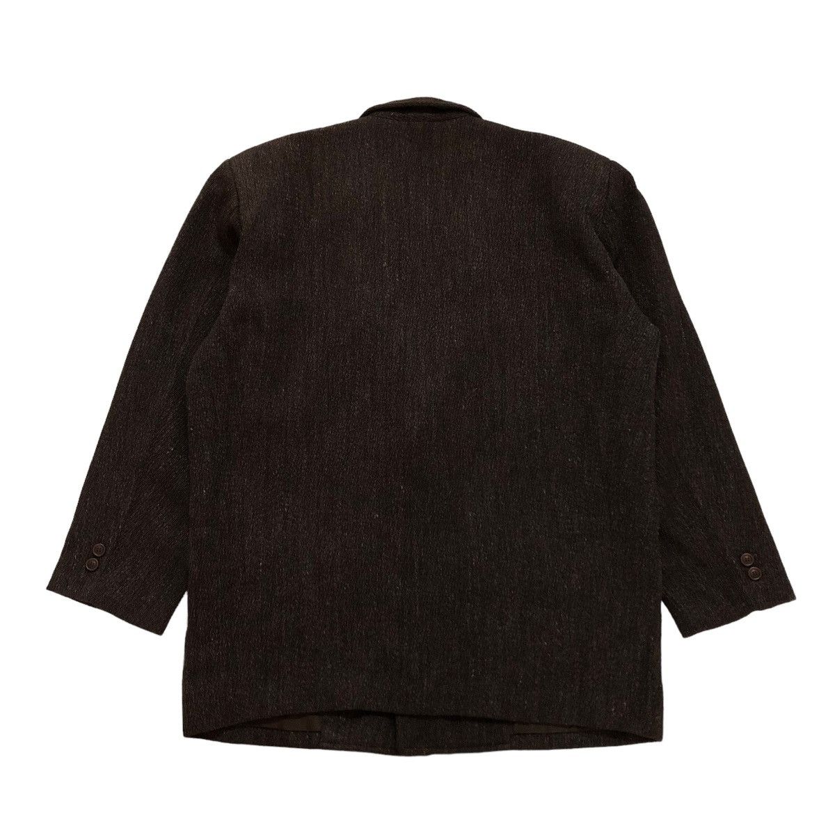 Issey Miyake 🔥VINTAGE ISSEY MIYAKE MEN WOOL HERRINGBONE DOUBLE BREAST Size US S / EU 44-46 / 1 - 2 Thumbnail