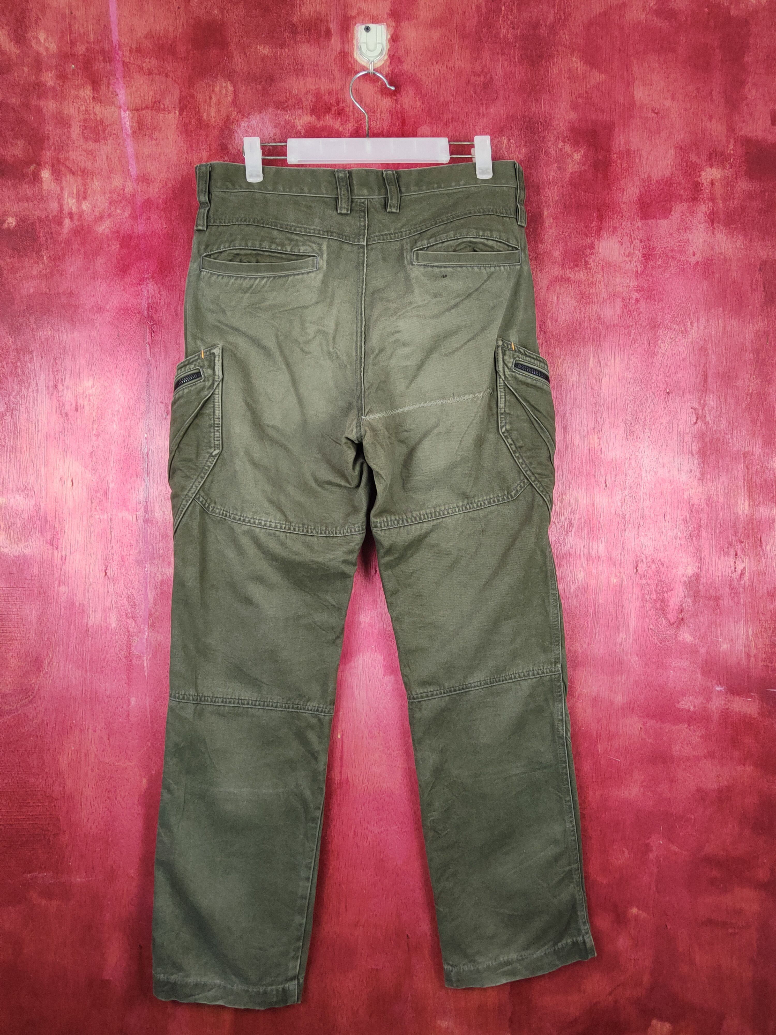 Japanese Brand TS Design Dark Olive Multipocket Tactical Cargo Pants #S1345 Size US 32 / EU 48 - 9 Thumbnail