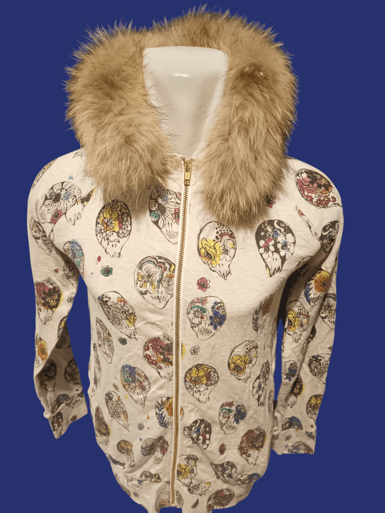 If Six Was Nine × Japanese Brand × Le Grande Bleu (L.G.B.) SCOLAR Skulls Fur Hoodie Size US M / EU 48-50 / 2 - 1 Thumbnail
