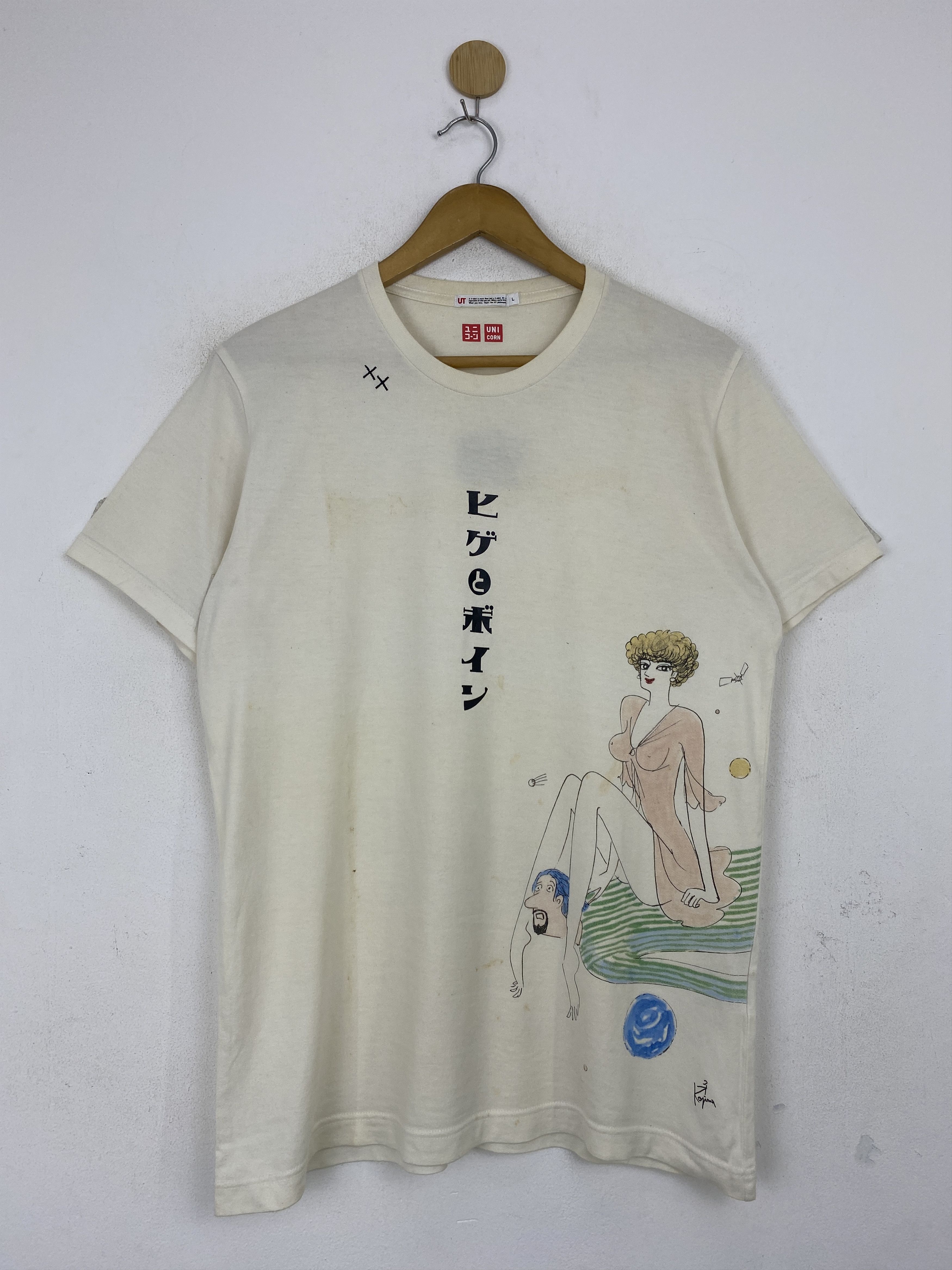 Anime × Uniqlo × Vintage Vintage Uniqlo Japanese Anime T-Shirt TA0625 Size US L / EU 52-54 / 3 - 1 Thumbnail