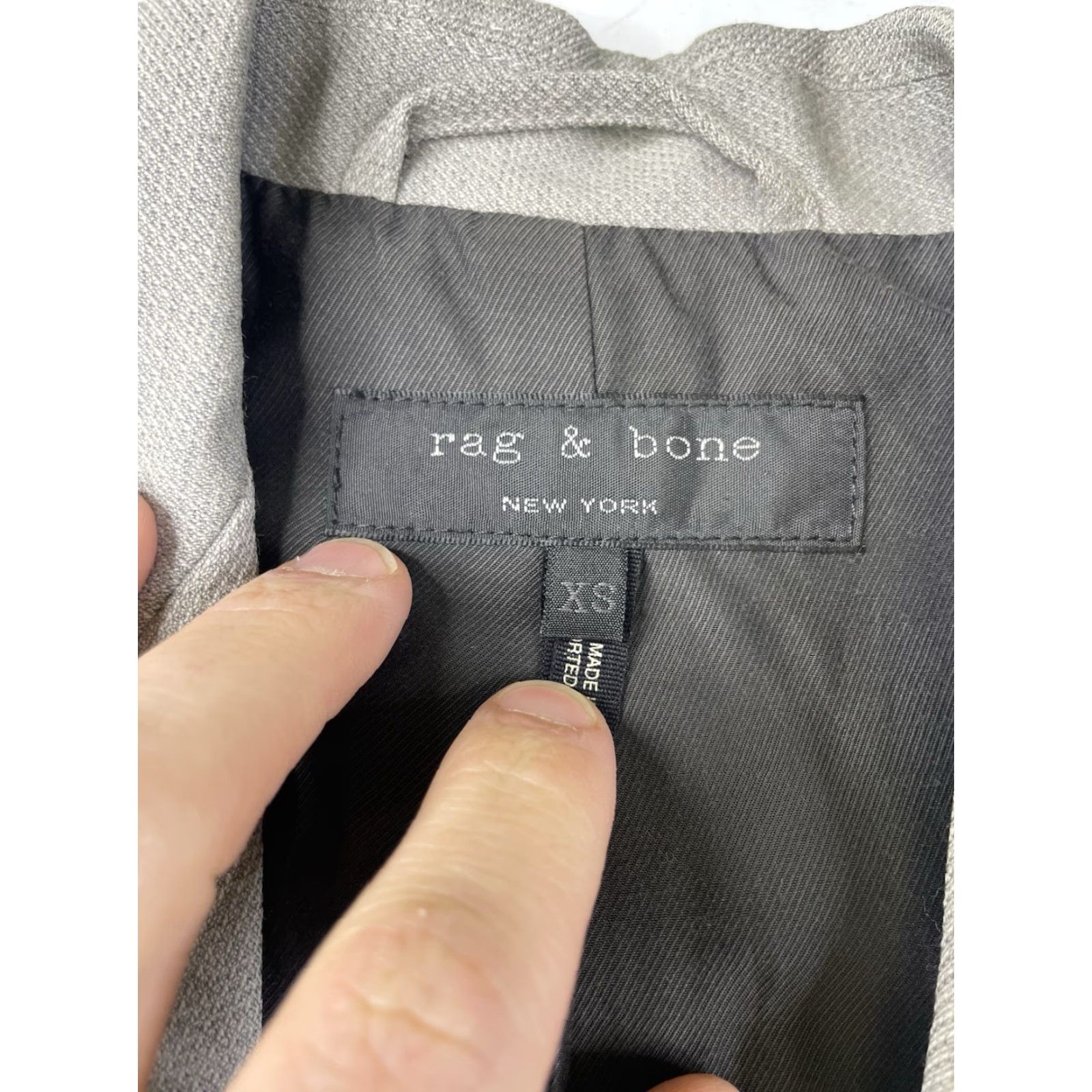 Rag & Bone Rag & Bone Francois Vest Gray Women’s XS Vest XS Womens Gray Rag & Bone Francois Vintage? Size XS / US 0-2 / IT 36-38 - 2 Thumbnail