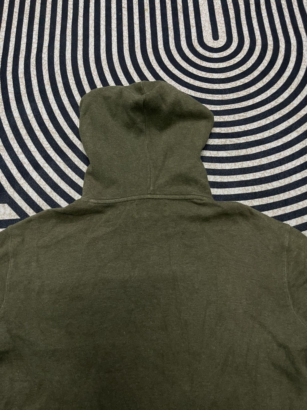 Polo Ralph Lauren 2000s POLO BY RALPH LAUREN SHEEP SUEDE ELBOW FADED HOODIE Size US M / EU 48-50 / 2 - 20 Thumbnail
