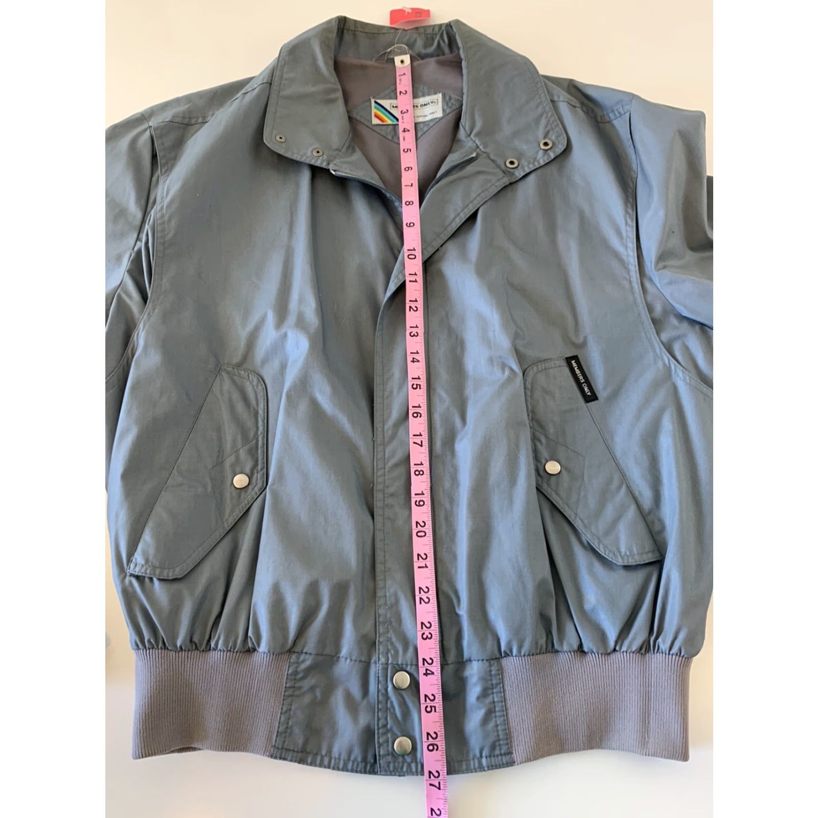 Members Only VTG Members Only Full Zip Jacket Gray Size 44 Men Windbreaker / Jacket, Gray, 44, Regular, Full Zip, Outer Shell Polyester Size US S / EU 44-46 / 1 - 6 Thumbnail
