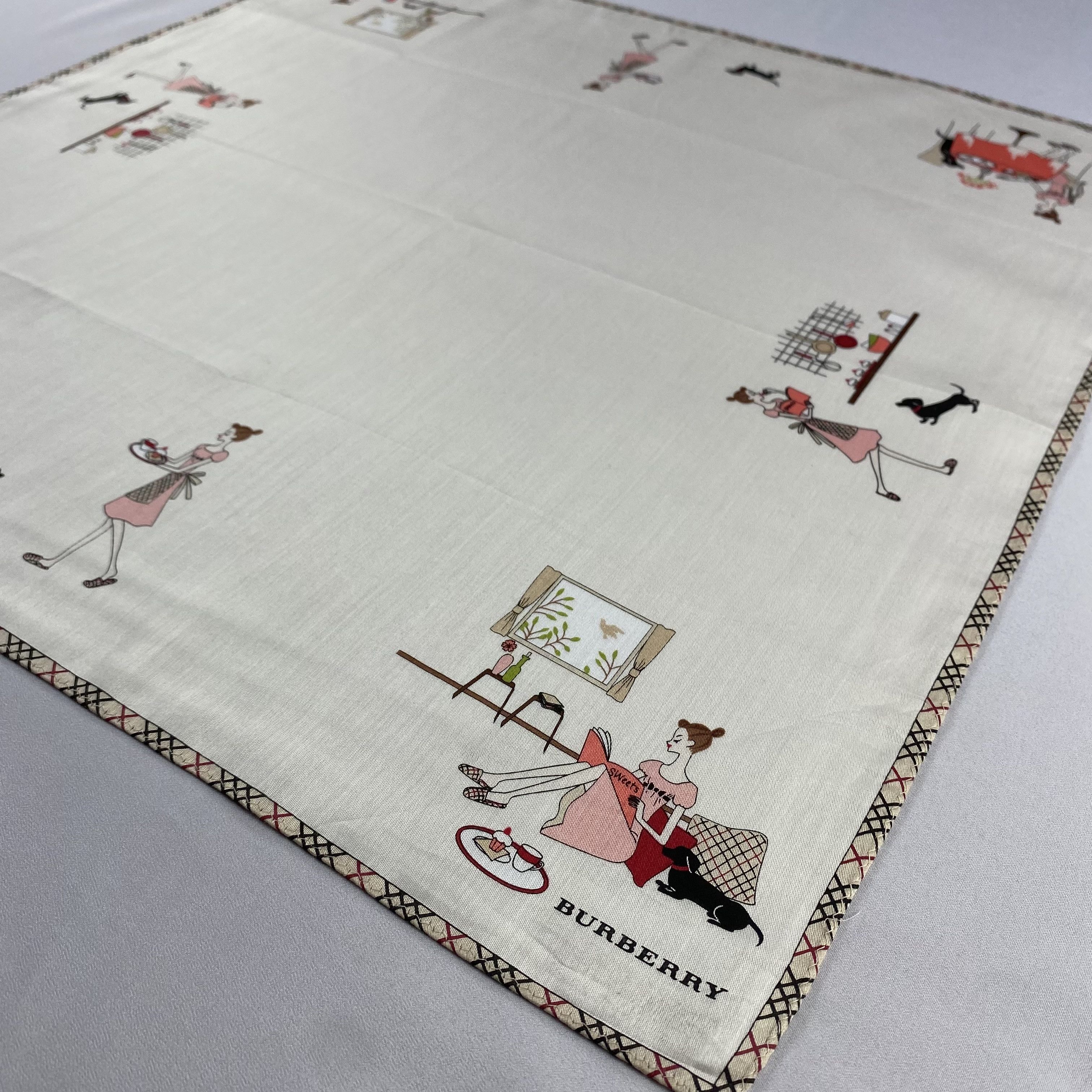 Burberry × Vintage Burberry Handkerchief / Neckerchief / Bandana-P739 Size ONE SIZE - 2 Thumbnail