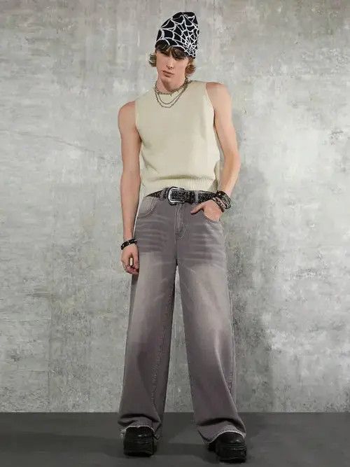 Jean Hayakawa x Eno Washed Loose Fit 90s Jeans Y2k Size US 33 - 8 Thumbnail