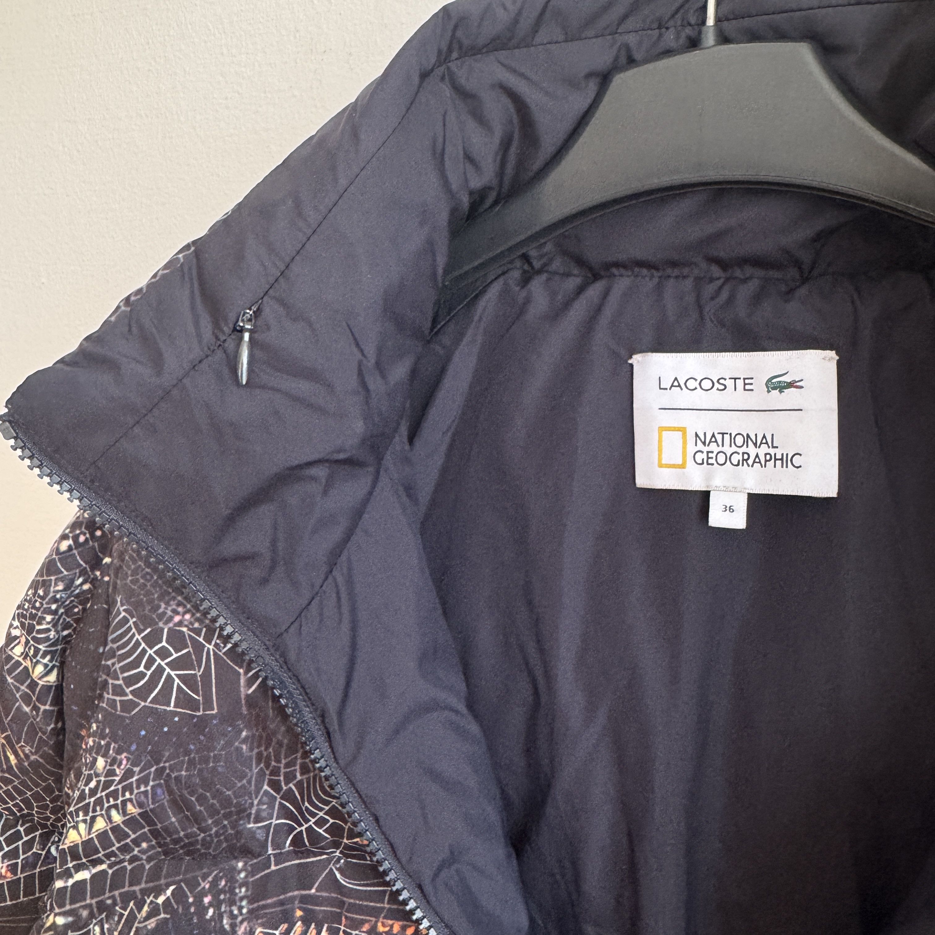 Lacoste Lacoste National Geographic Reversible Quilted Womens Jacket Size S / US 4 / IT 40 - 10 Thumbnail