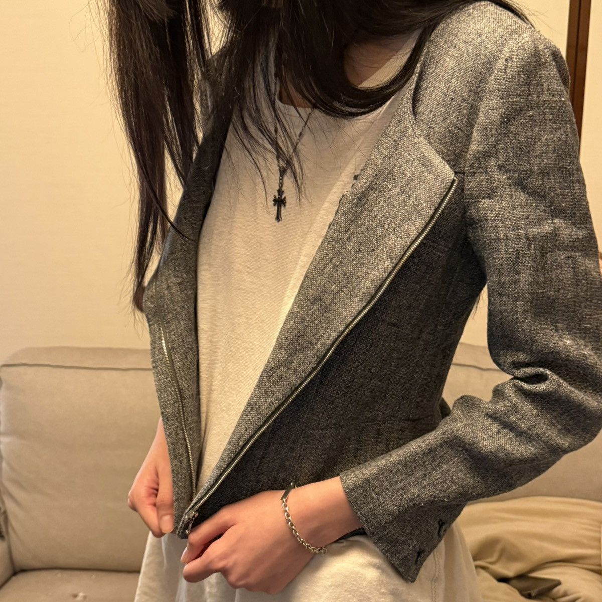Balenciaga BALENCIAGA 00s OLD STRUCTURED BLOUSON ZIPPED JACKET Size S / US 4 / IT 40 - 13 Thumbnail