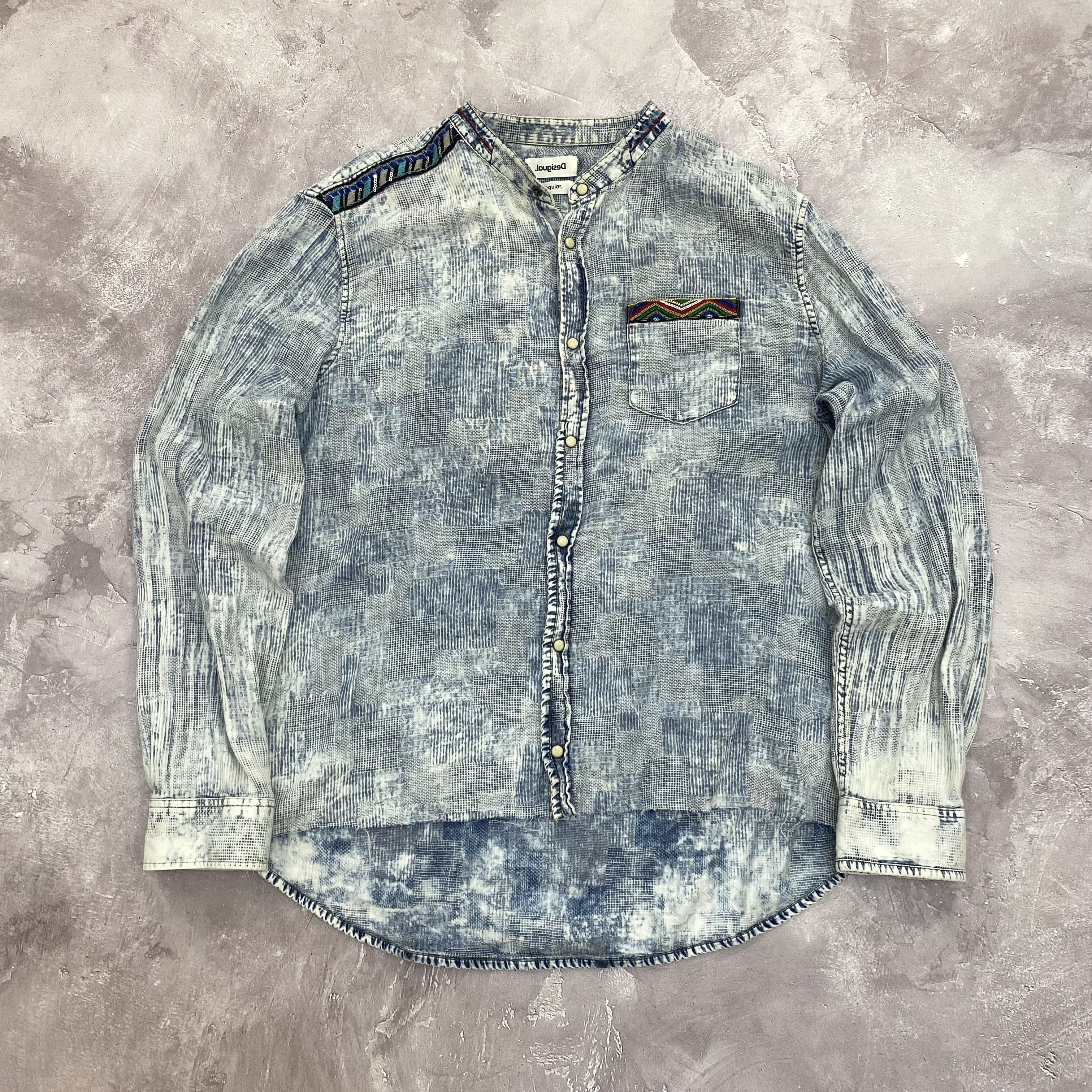 Desigual × Japanese Brand × Vintage Y2K Vintage Desigual Punk Style Longsleeve Shirt Size US M / EU 48-50 / 2 - 1 Thumbnail