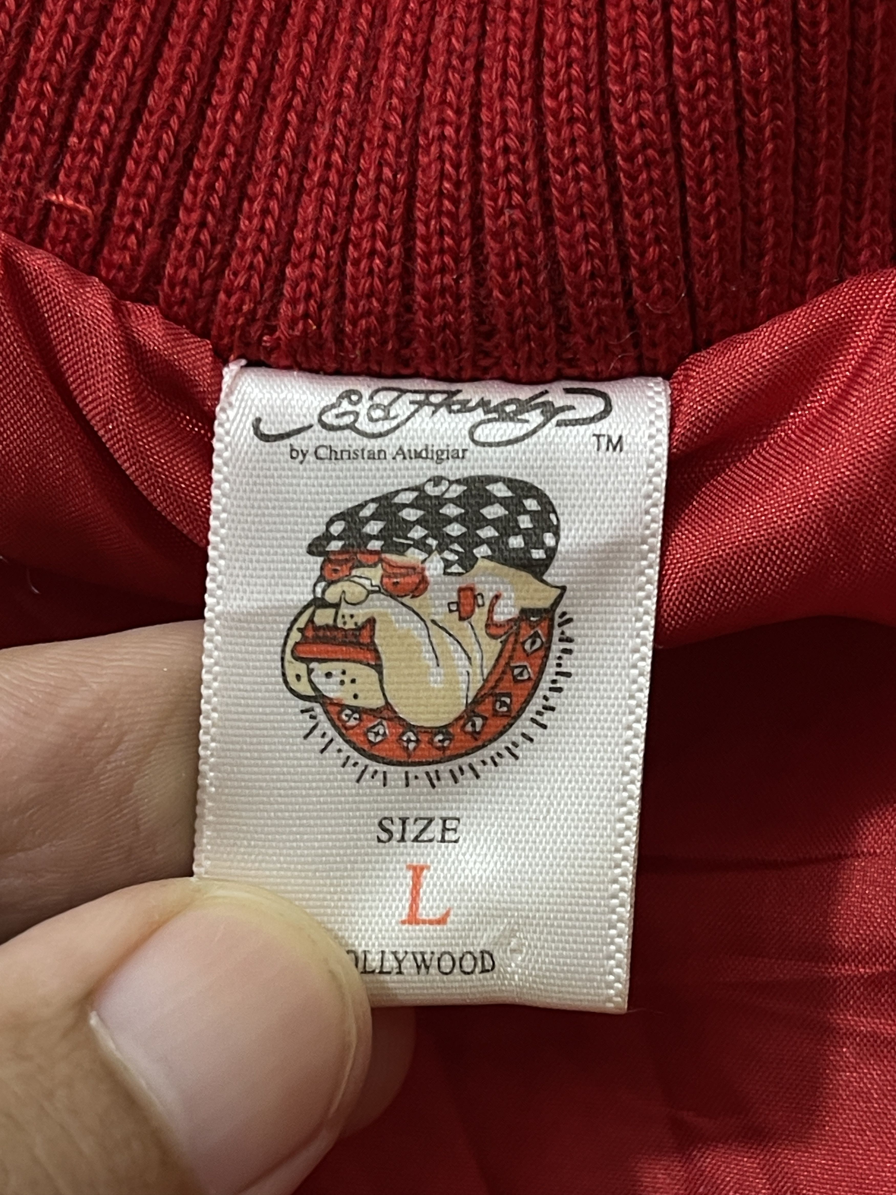 Ed Hardy 2000s Ed Hardy Archive Fur Puffer Vkei Style Jacket Size US L / EU 52-54 / 3 - 6 Thumbnail