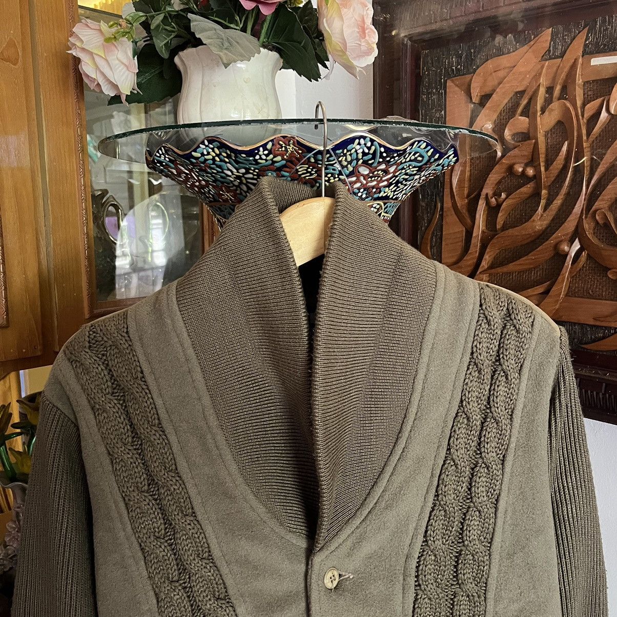 Vintage Vintage Rome 3D Cable Knit Jacket Size US M / EU 48-50 / 2 - 7 Thumbnail