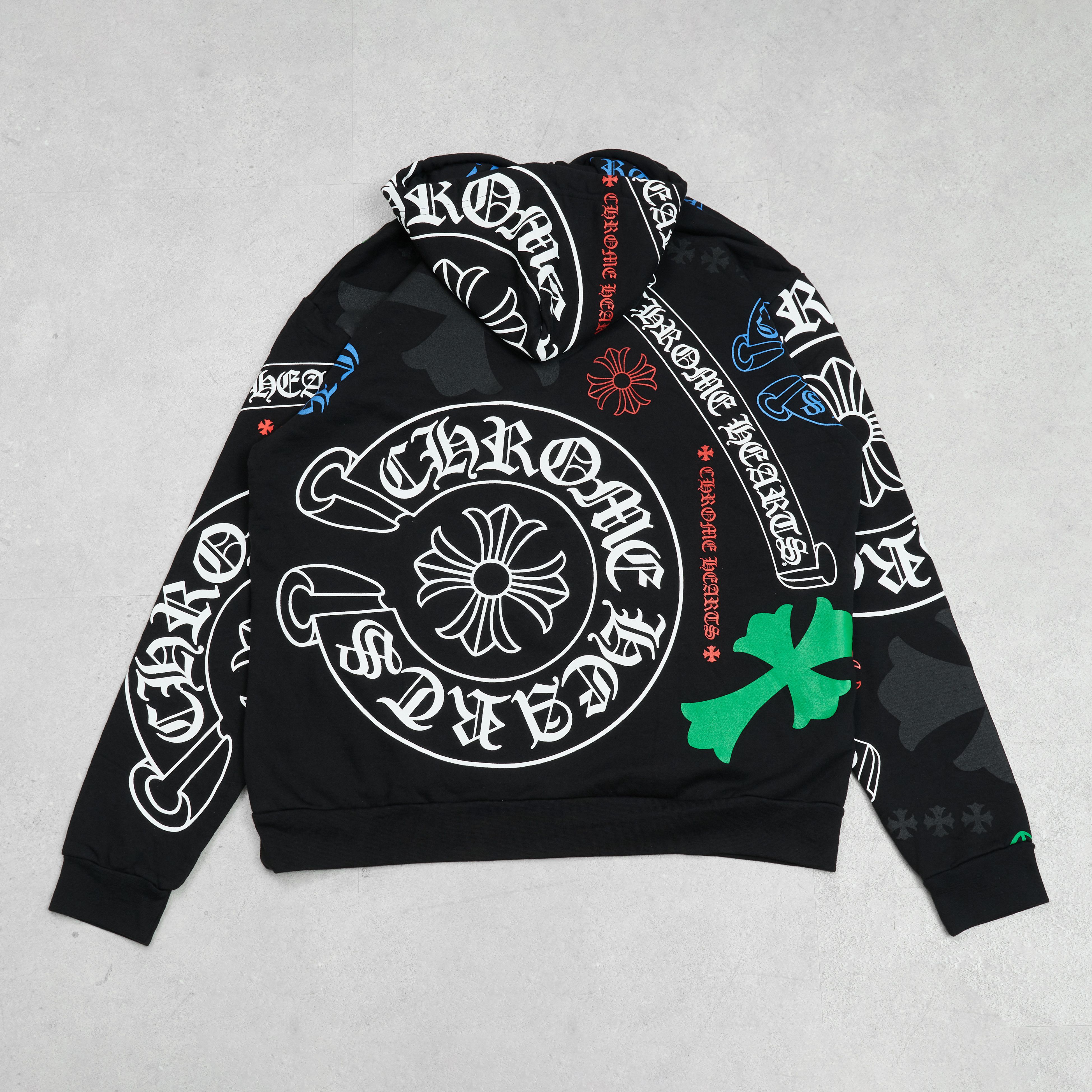 Chrome Hearts CHROME HEARTS Stencil Hoodie BLACK Size US S / EU 44-46 / 1 - 2 Thumbnail