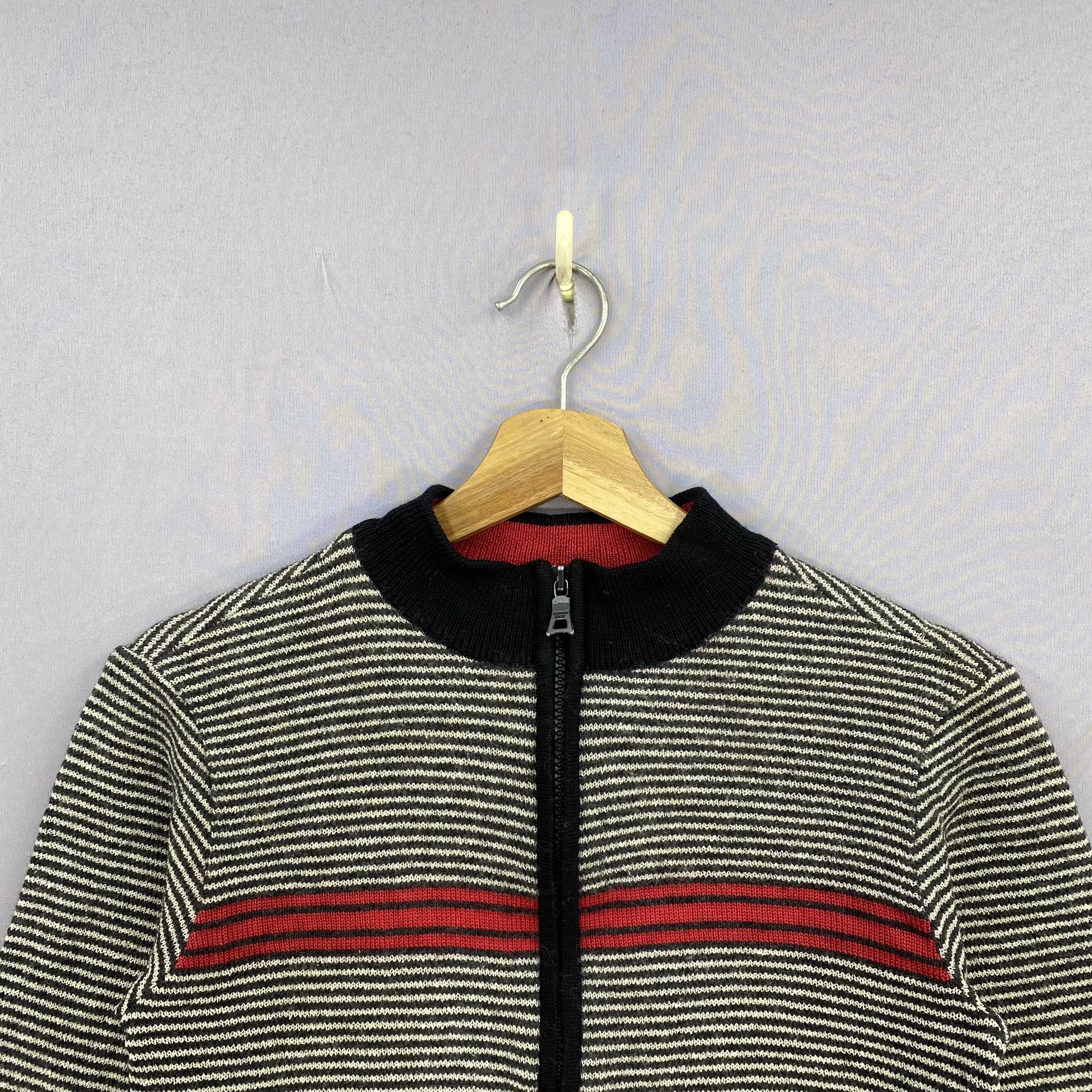 Renoma Vintage Renoma Knit Zipper Sweatshirt Stripe Jacket Sweater Size US XS / EU 42 / 0 - 3 Thumbnail