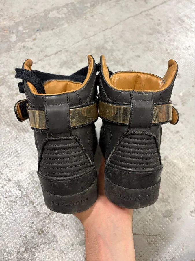 Givenchy AW2014 Givenchy Black High Leather Tyson Sneakers Size US 7 / EU 40 - 7 Thumbnail