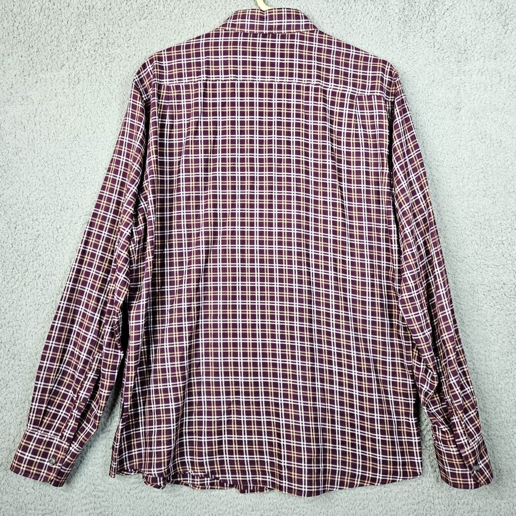 Rodd & Gunn Rodd & Gunn Sports fit Men’s Plaid Button-Up Casual Shirt XL Multicolor, Button-Down, Long Sleeve, Cotton, Regular, Fashion, Across Seasons, Mens Size US XL / EU 56 / 4 - 2 Thumbnail