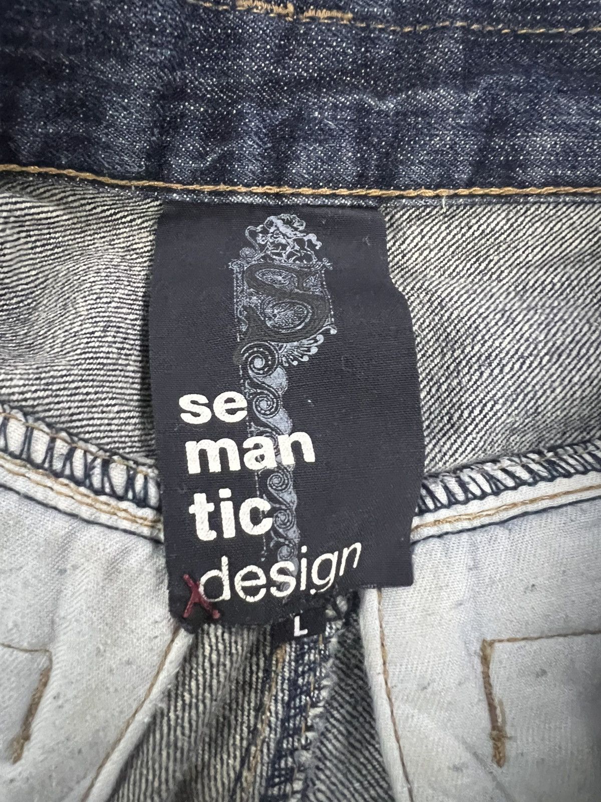 If Six Was Nine FLARED🔥SEMANTICS DESIGN DISTRESSED PANT Size US 32 / EU 48 - 9 Thumbnail