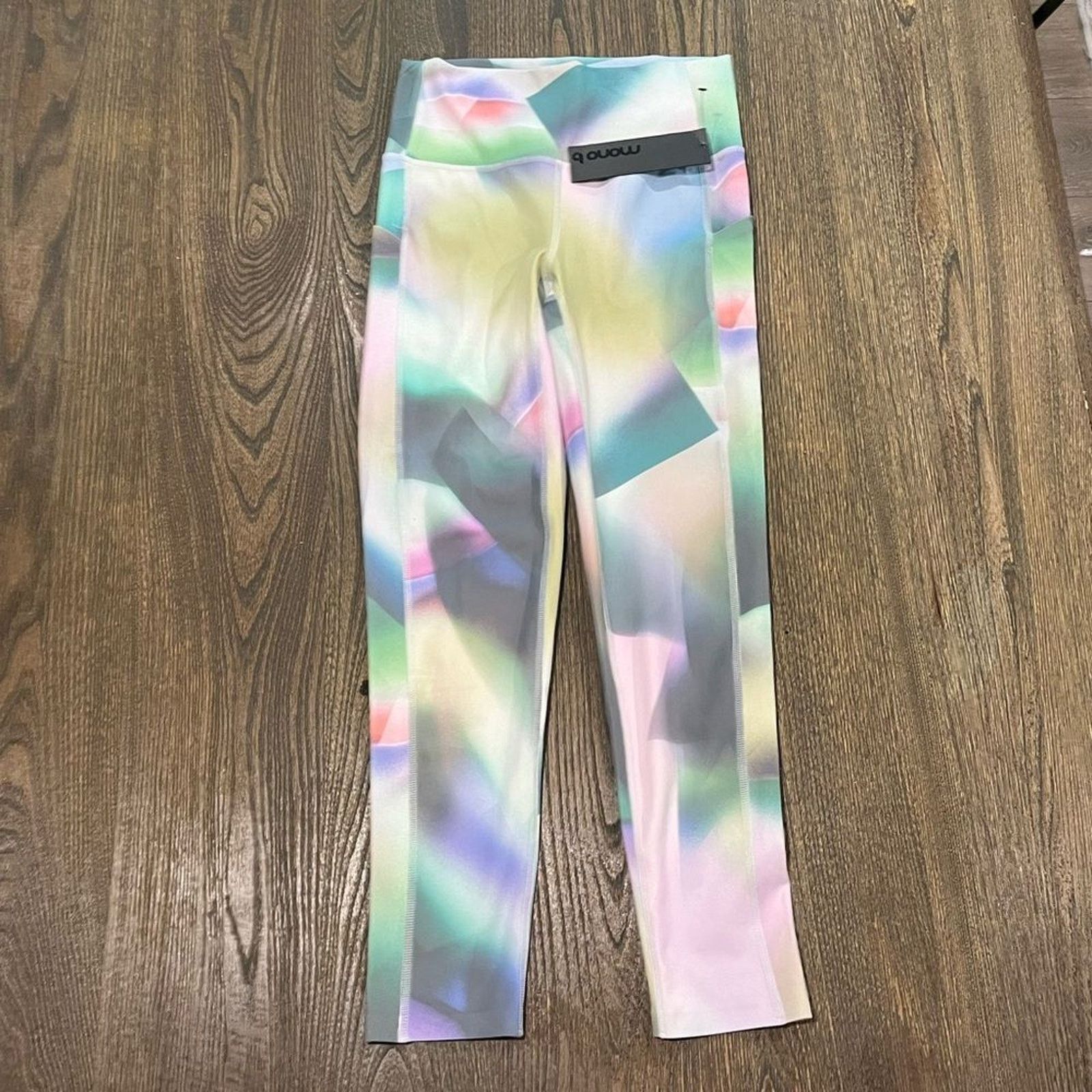 Vintage NWT Mono B Crop Leggings High Waist Pull-On Kaleidoscope S Size 27" / US 4 / IT 40 - 1 Thumbnail