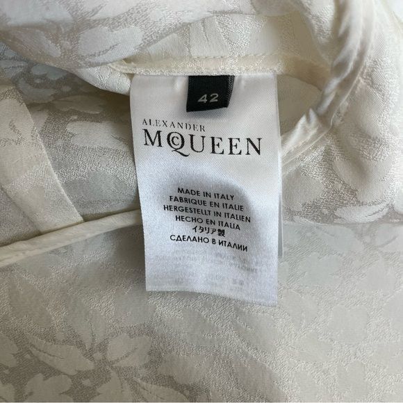 Alexander McQueen Alexander McQUEEN Peplum Top V Neck High Low Size M / US 6-8 / IT 42-44 - 8 Thumbnail