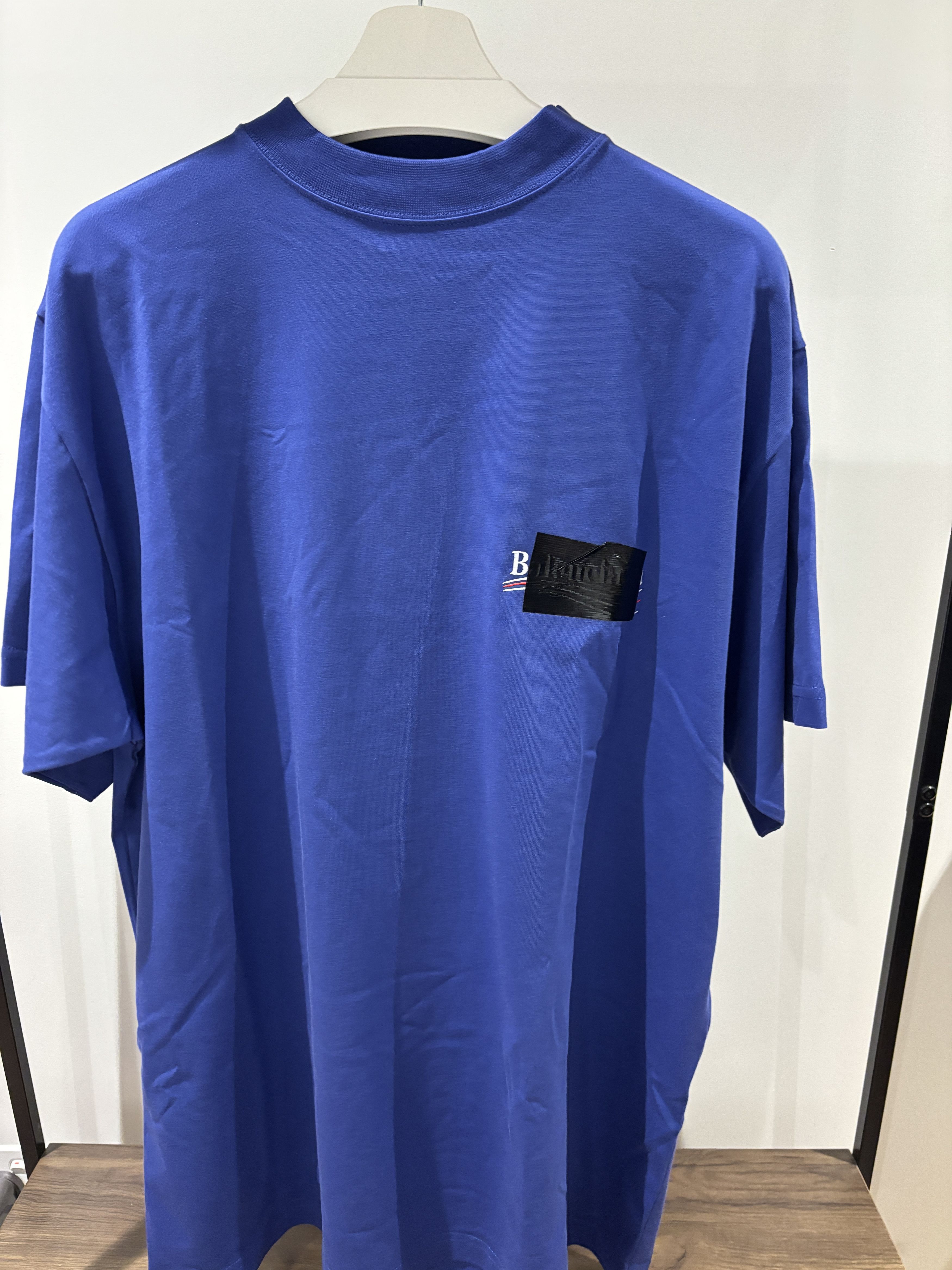 Balenciaga Balenciaga Gaffer Blue T-Shirt Oversized Size US S / EU 44-46 / 1 - 1 Thumbnail