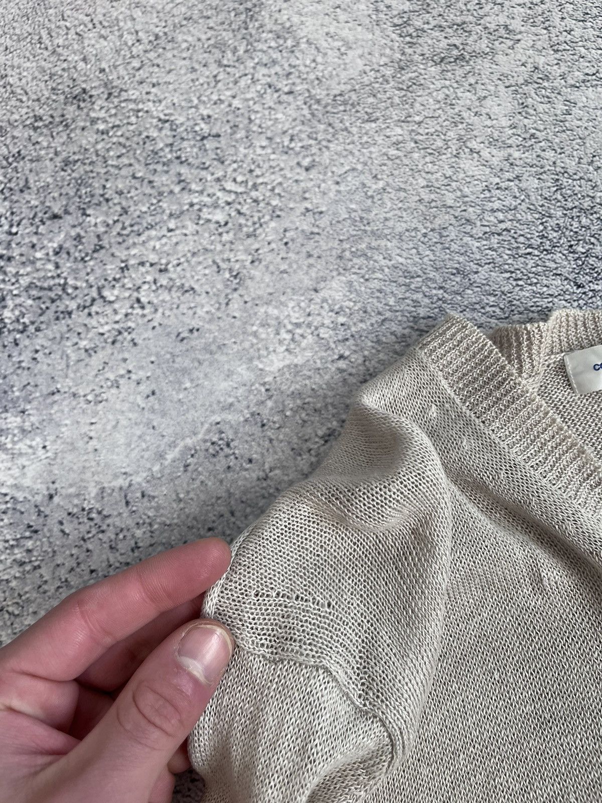 Comme des Garcons × Vintage Comme Des Garsons CDG Mens Sweater Long Sleeve Linen Japan Size US M / EU 48-50 / 2 - 13 Thumbnail