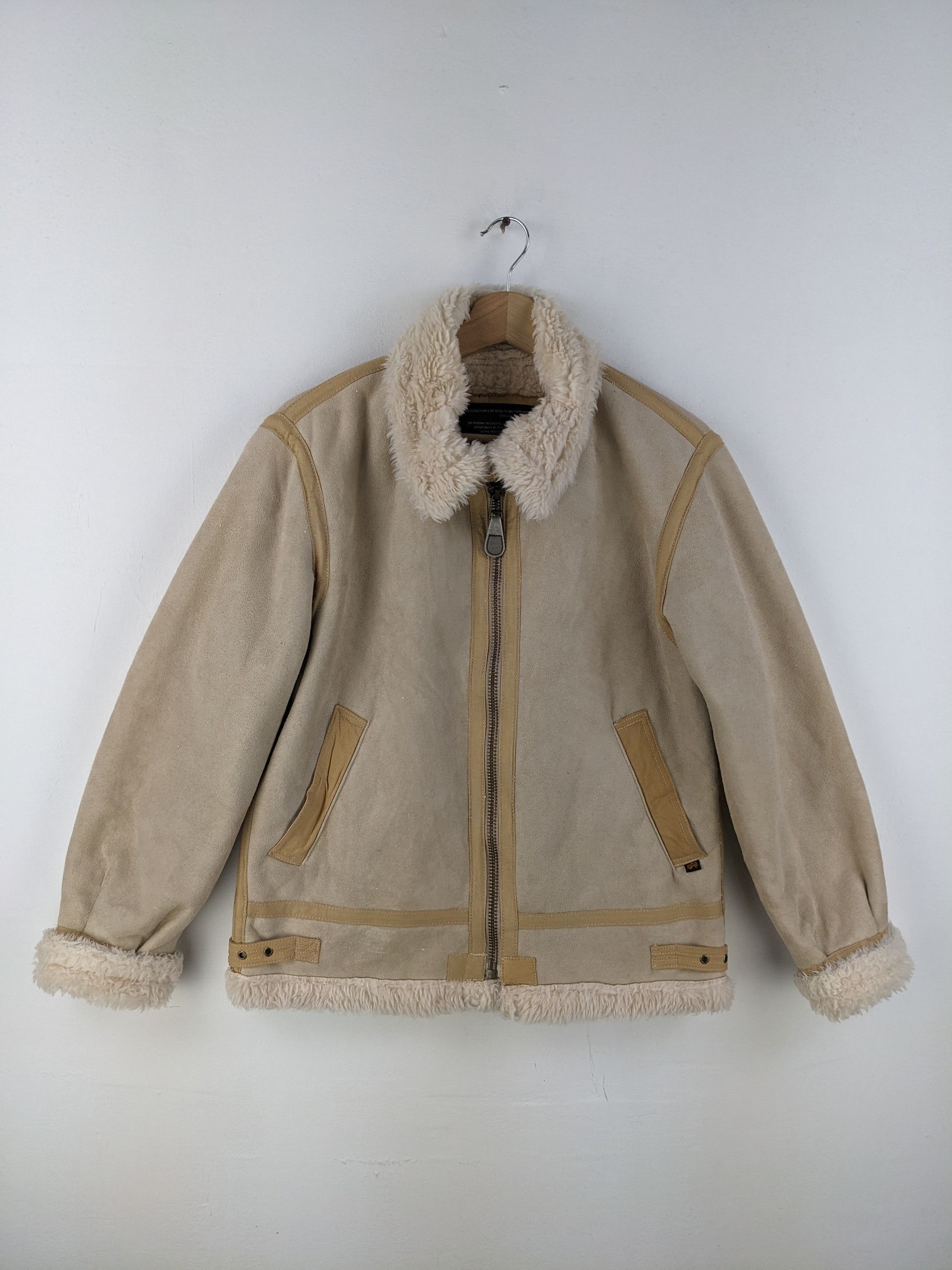 Vintage Alpha Industries B 3 Jacket Synthetic Leather