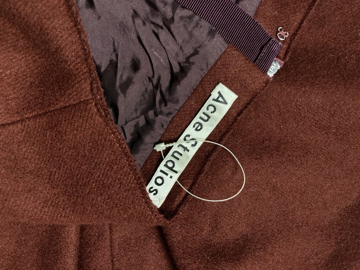 Acne Studios Acne Studios Stockholm Sweden Mini Skirt Red Color Size 26" / US 2 / IT 38 - 4 Thumbnail
