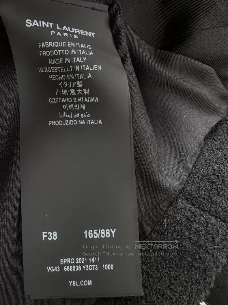 Saint Laurent Paris Saint Laurent Paris Heart Button Coat i Size XS / US 0-2 / IT 36-38 - 5 Thumbnail