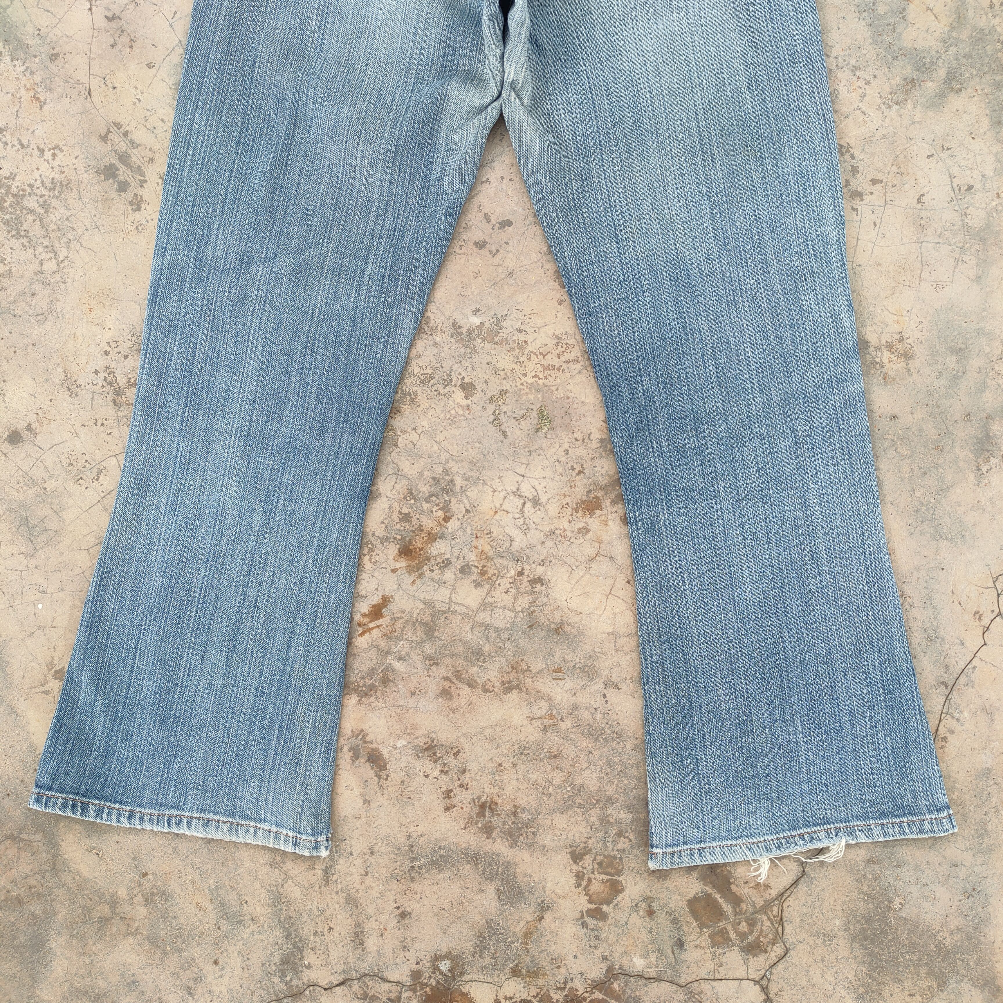 Japanese Brand × Jean VINTAGE THEORIA FLARE FADED RIPPED JEANS DENIM PANTS Size US 30 / EU 46 - 11 Thumbnail