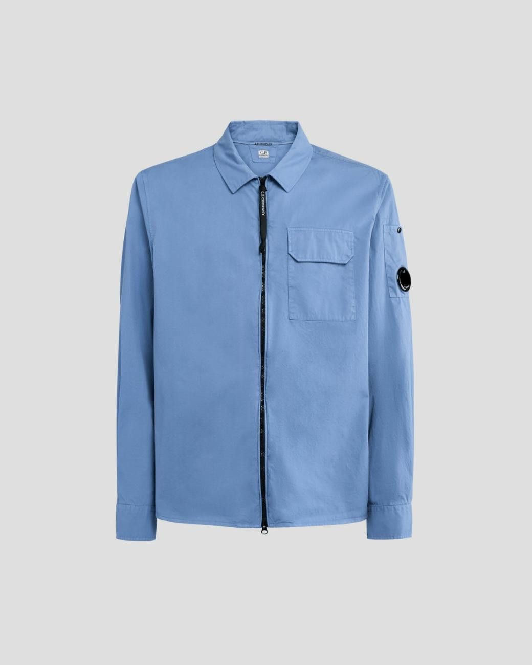 C.P. Company o1y1224 Solid Color Shirt in Blue Size US XL / EU 56 / 4 - 1 Thumbnail