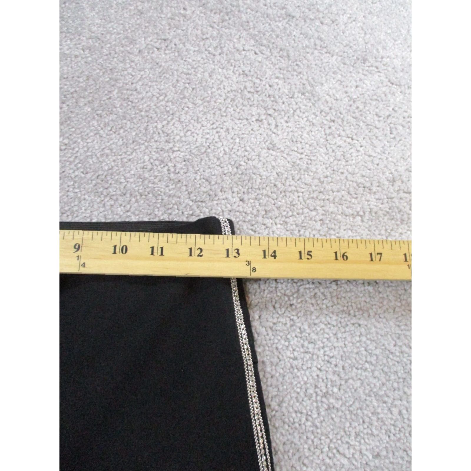 Zara Zara Leggings Womens Medium Black Studded Side Stripe Size 32" / US 10 / IT 46 - 6 Thumbnail