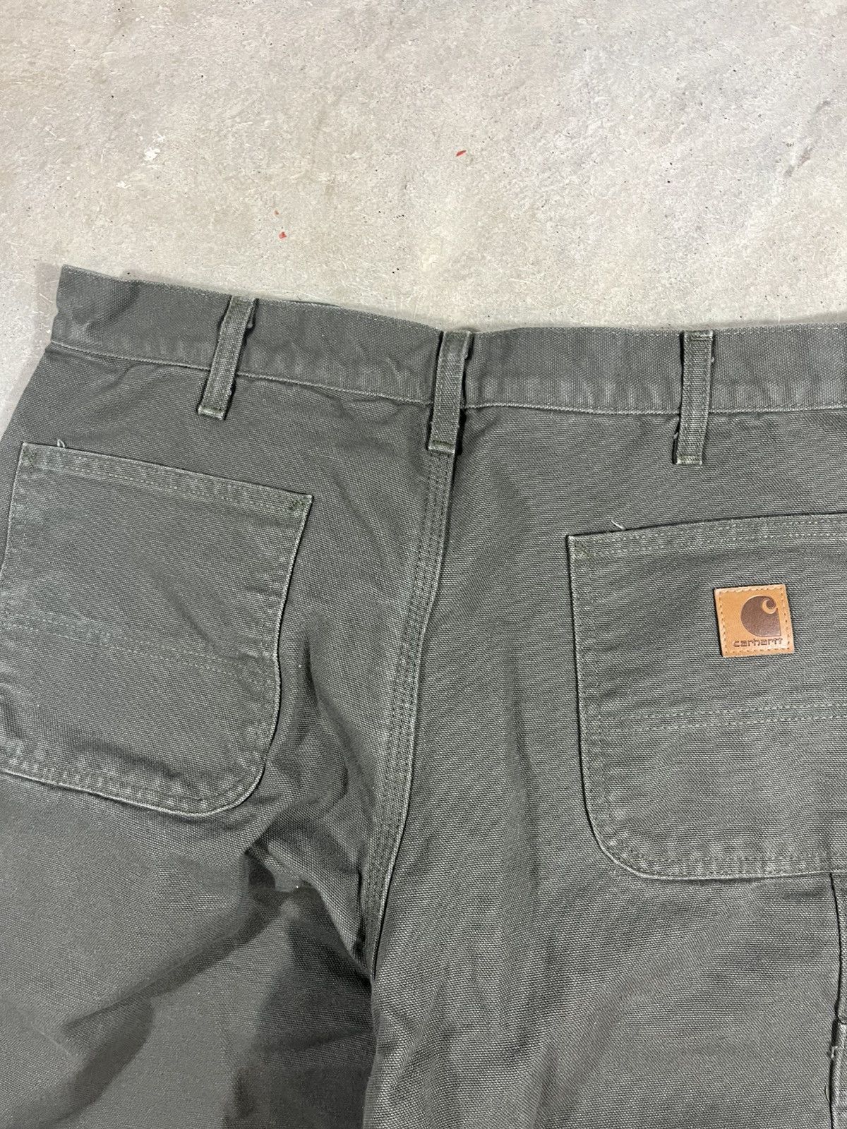 Carhartt Carhartt B111 MOS Flannel Lined Work Pants Faded Green Size US 36 / EU 52 - 6 Thumbnail