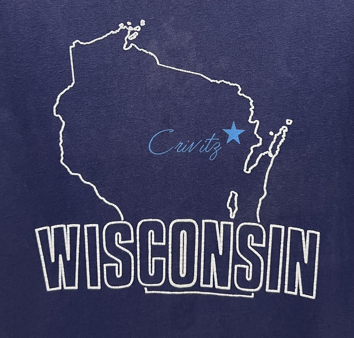 Hanes × Vintage VINTAGE HANES WHERE THE HELL IS CRIVITZ, WISCONSIN SHIRT Size US L / EU 52-54 / 3 - 3 Thumbnail