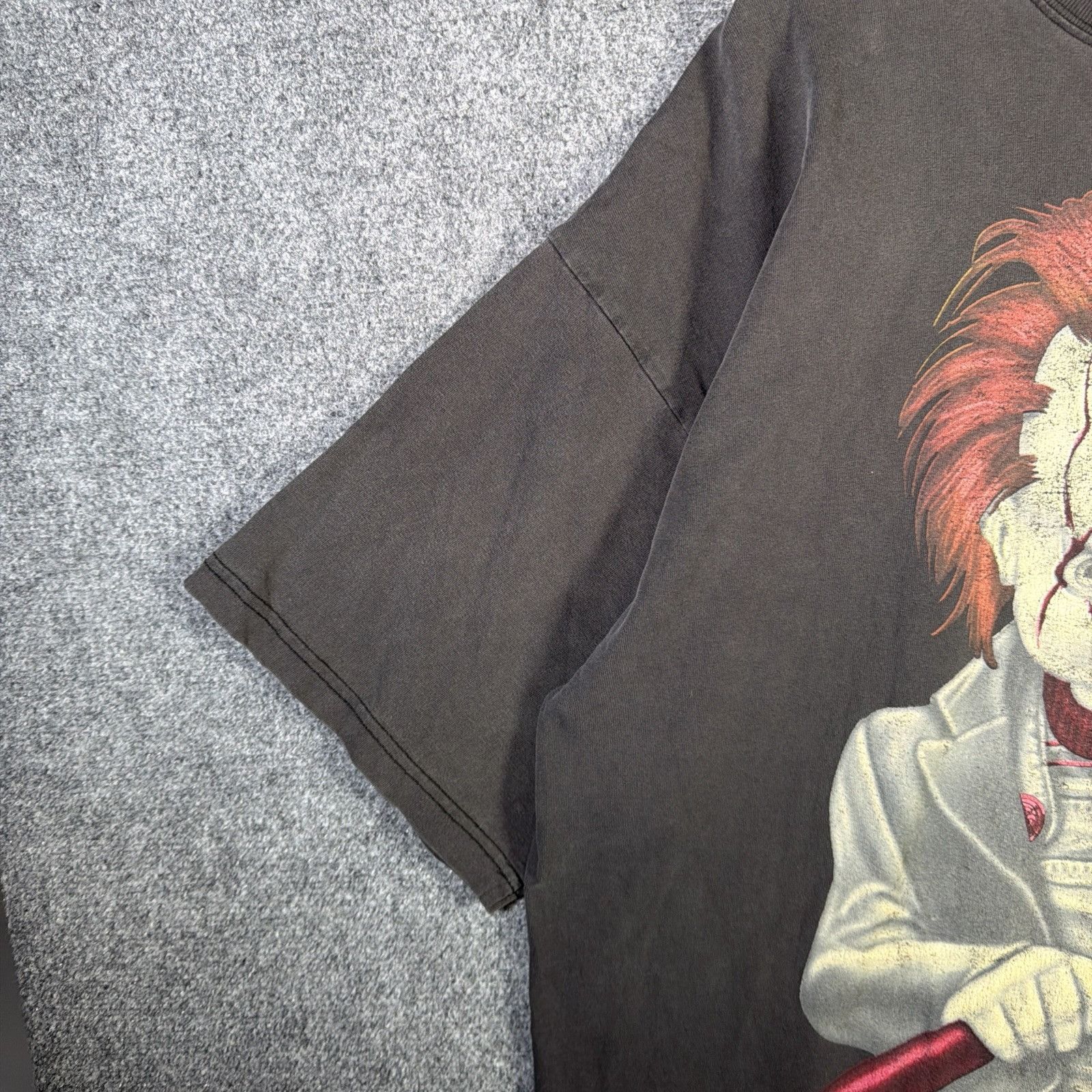 Vintage Vintage Chucky Shirt Mens 2XL Black 90s Faded Horror Tee Size US XXL / EU 58 / 5 - 5 Thumbnail