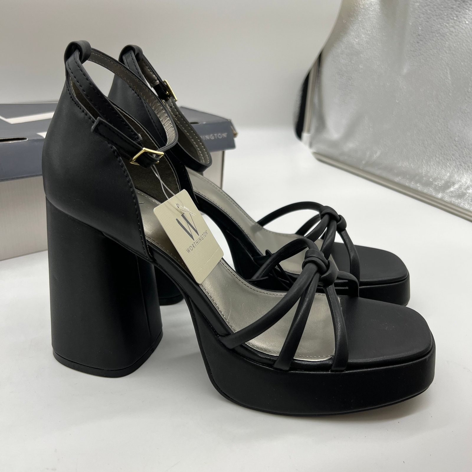 Other Worthington Womens Ellsworth Heeled Sandals Black Size US 9 / IT 39 - 5 Thumbnail