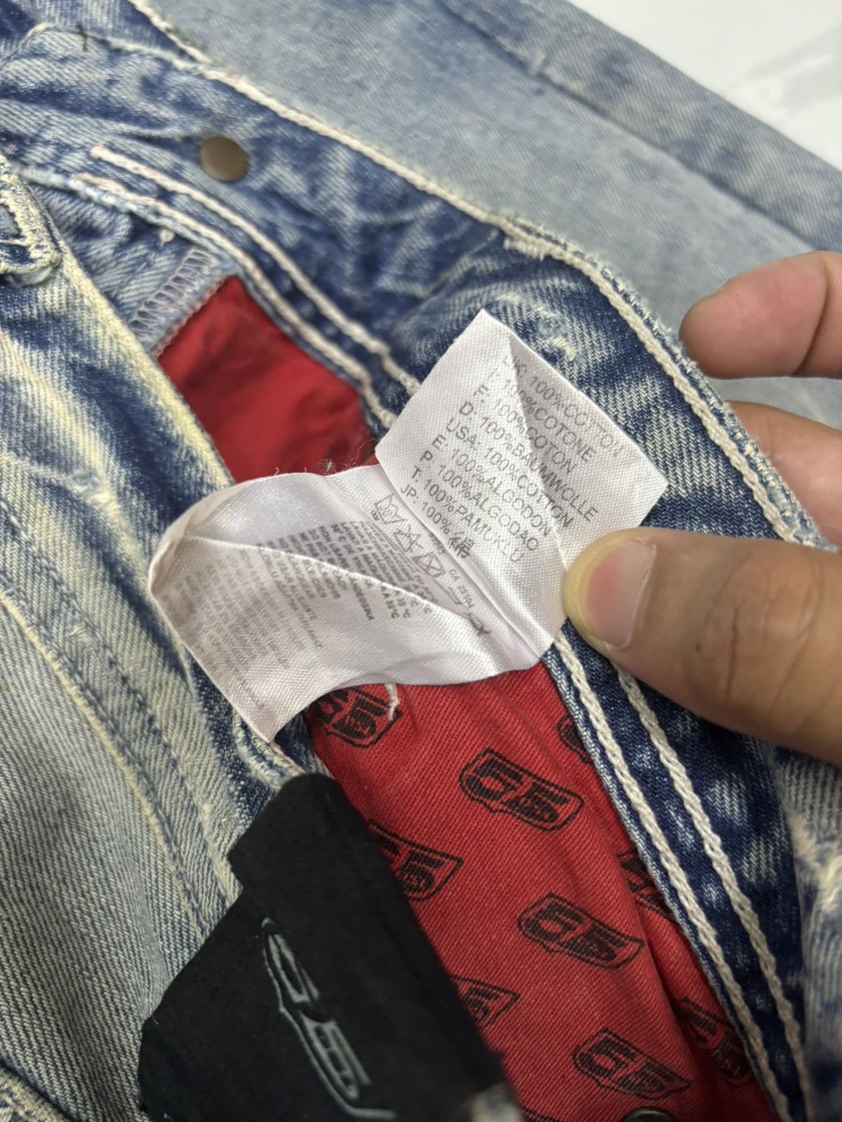 55DSL × Diesel 🔥VINTAGE 55DSL DISTRESSED DENIM JEANS Size US 33 - 13 Thumbnail