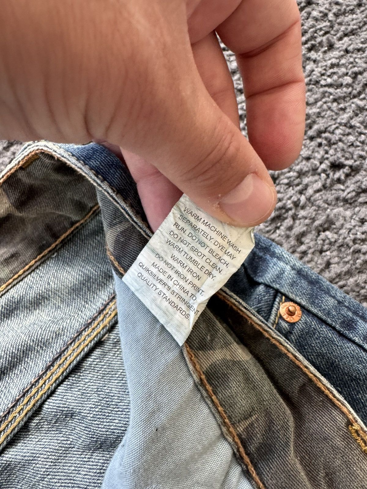 Quiksilver × Vintage Vintage Quiksilver usa Faded Denim Jeans Y2K Style Size US 30 / EU 46 - 10 Thumbnail