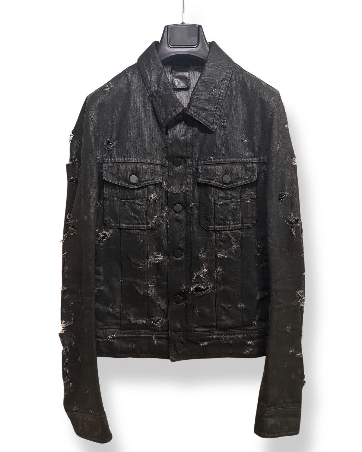 Dior × Hedi Slimane Dior Homme SS04 Strip Destroyed Waxed Denim