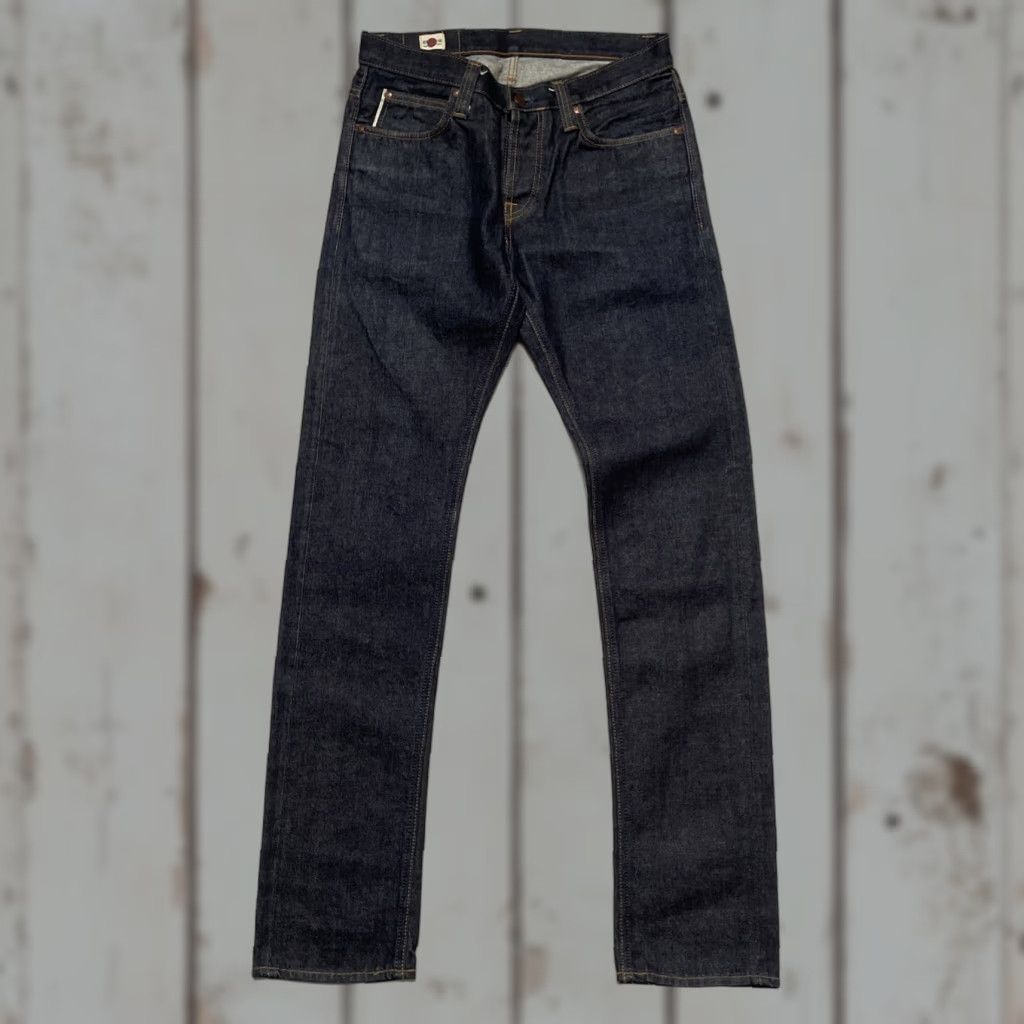 Big John Big John M106D Selvedge Dark Blue Denim Jeans 31x34 Unisex Adults 31 Jeans EUC Japan 90s Vintage Heritage Workwear Straight Size US 31 - 1 Thumbnail