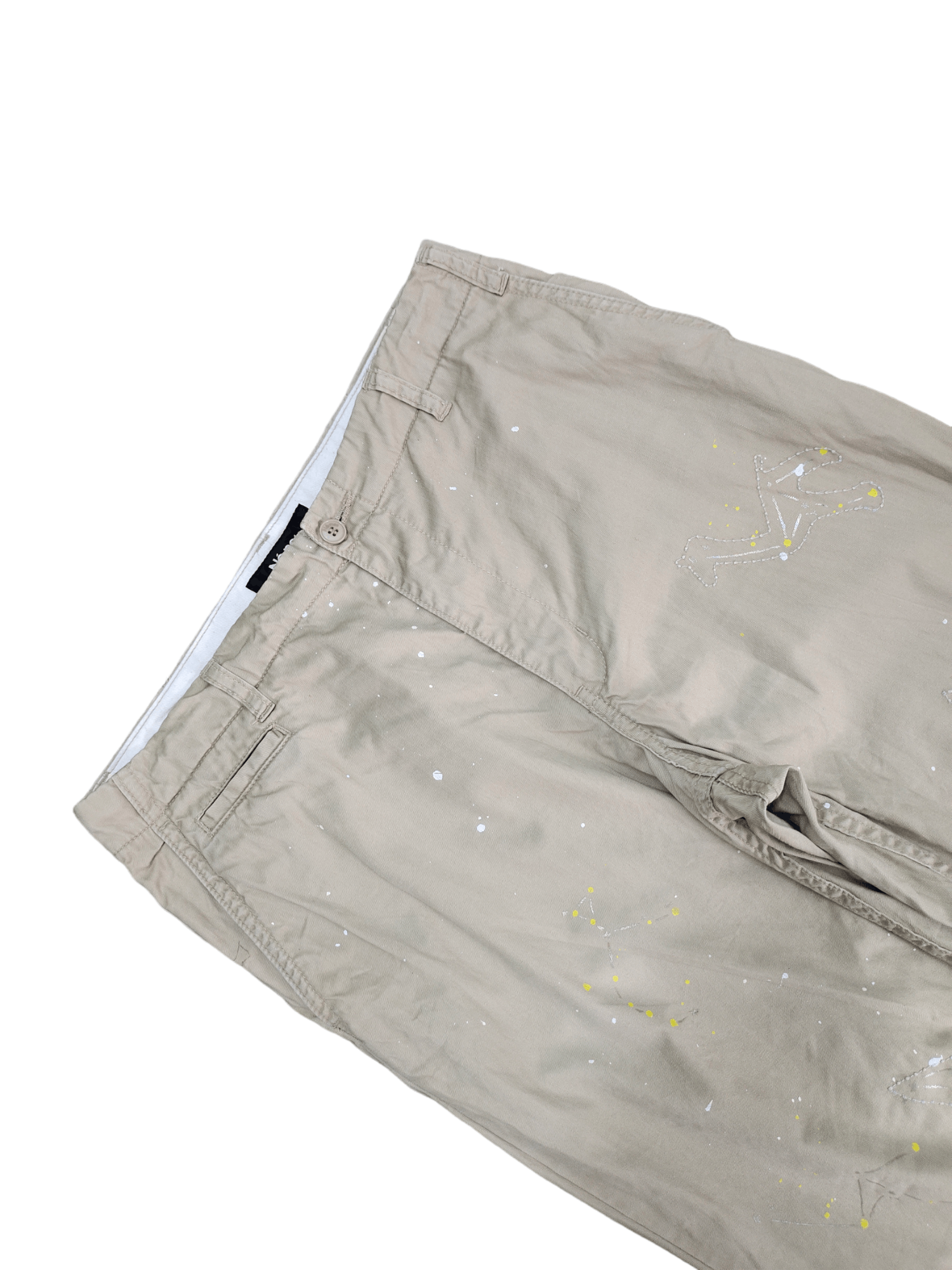 Ne-Net Ne-Net By Issey Miyake Painted Cropped Pants Size US 30 / EU 46 - 3 Thumbnail