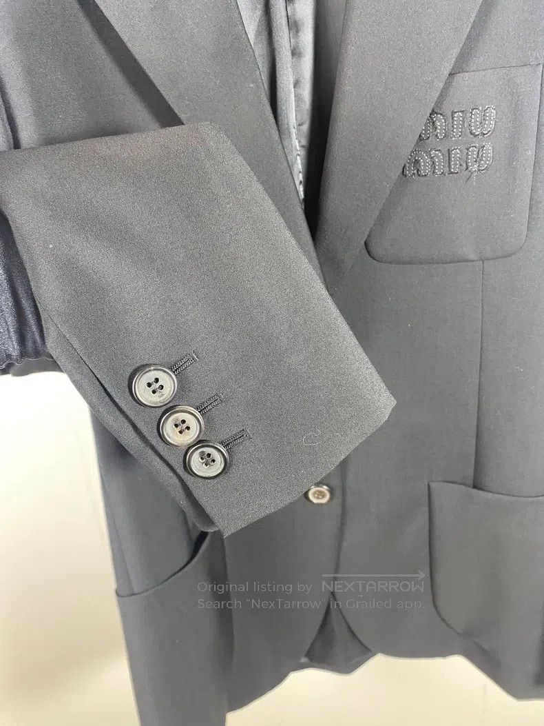 Miu Miu Miu Miu 38 Patch letter suit jacket Size M / US 6-8 / IT 42-44 - 7 Thumbnail