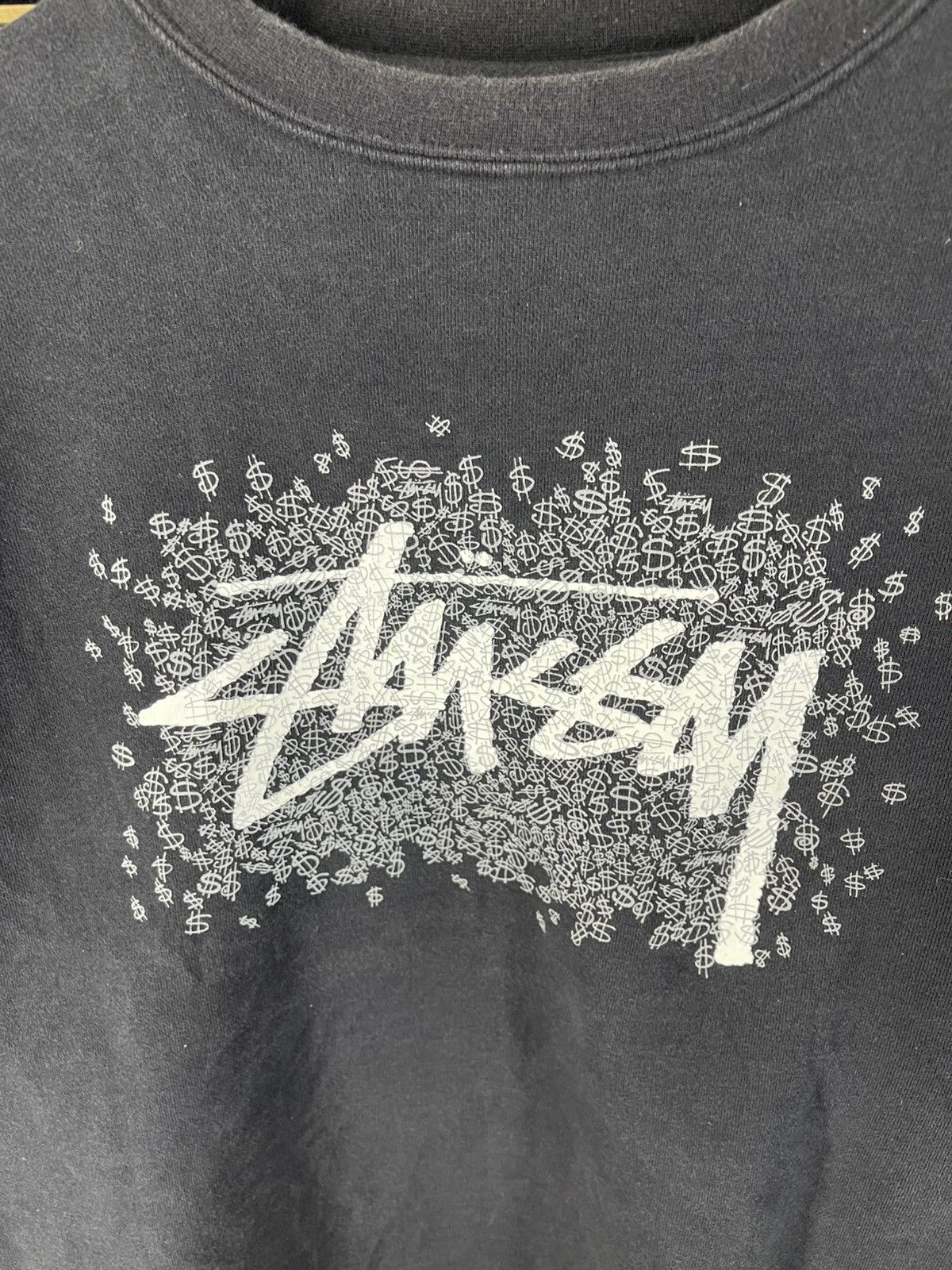 Stussy Vintage Stussy Dollar Sign Pattern Logo Sweatshirt Size US L / EU 52-54 / 3 - 8 Thumbnail