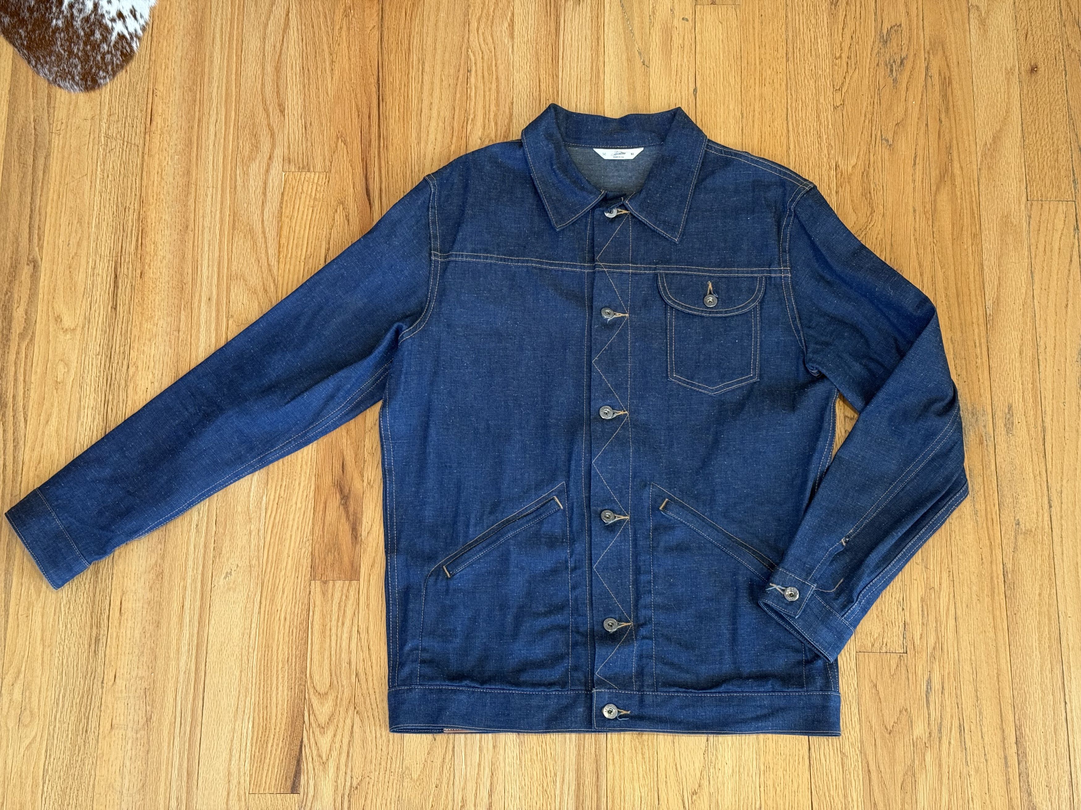 3sixteen 3sixteen Indigo Nep Ranch Jacket XL Selvedge Denim MiUSA Size US XL / EU 56 / 4 - 1 Thumbnail