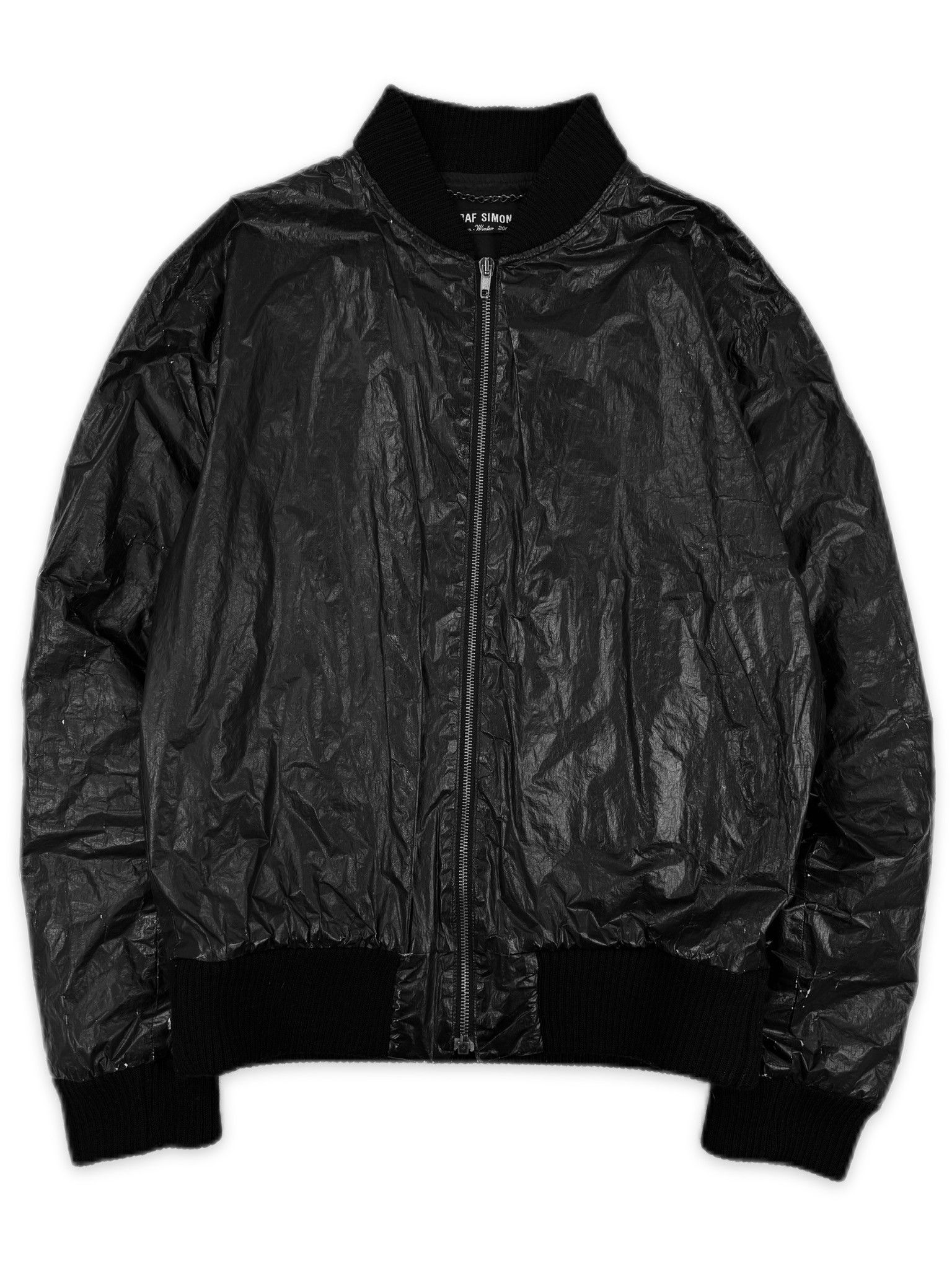 Raf Simons AW01 Raf Simons Riot South Wales Police Black Bomber Jacket Size US M / EU 48-50 / 2 - 3 Thumbnail