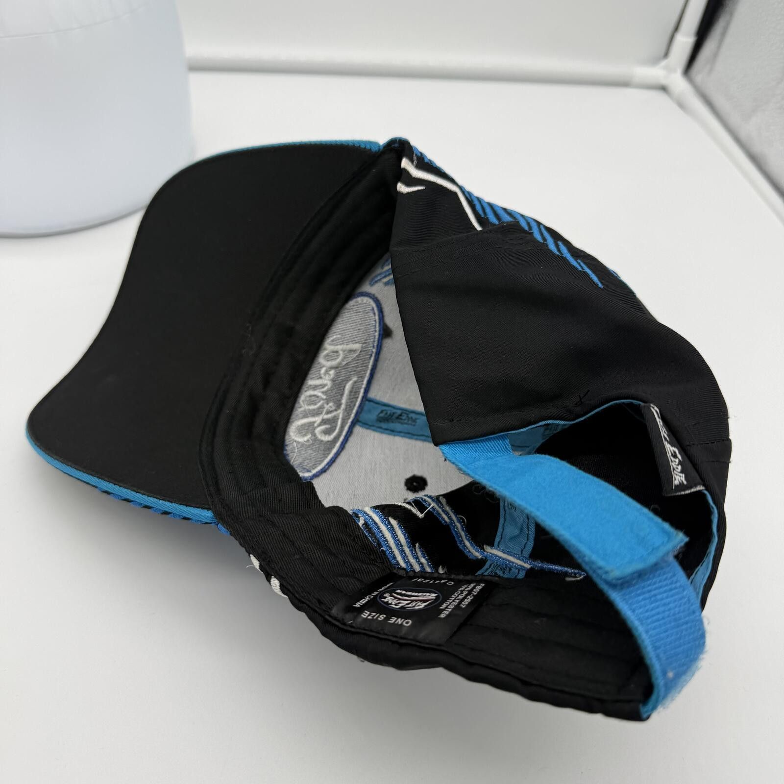 Other Y2K Ford Racing Hat Fast Eddie Adjustable Black Blue Size ONE SIZE - 7 Thumbnail