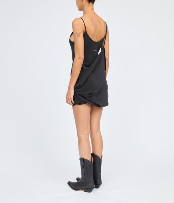 Maison Margiela o1bcso1str0426 MM6 Dress in Black Size M / US 6-8 / IT 42-44 - 5 Thumbnail