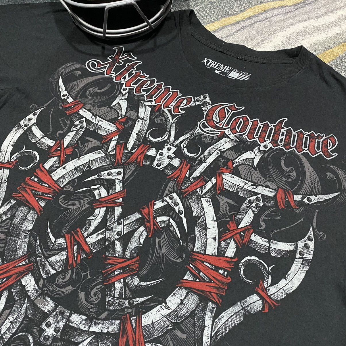 Affliction Xtreme Couture Shirt USA Size US XXL / EU 58 / 5 - 6 Thumbnail