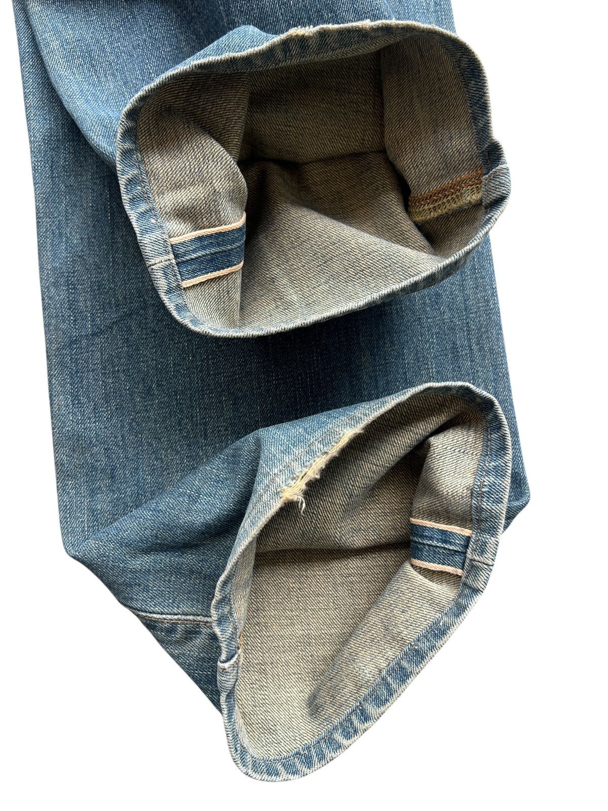 Edwin Vintage Edwin 505 Distressed Mudwash Selvedge Denim 32x30 Size US 32 / EU 48 - 6 Thumbnail