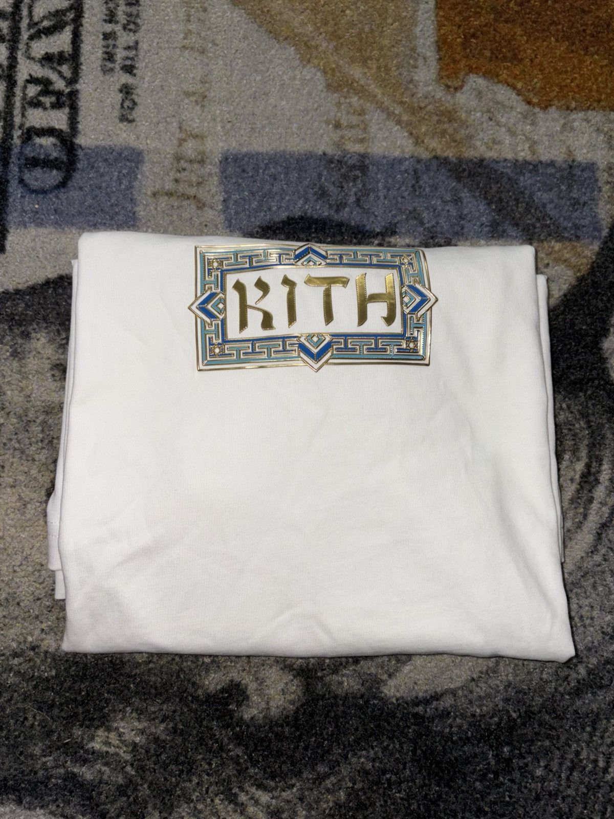 ☆ KITH TREATS Hanukkah hebrew tee Tシャツ ☆ Kith Kith Treats Hanukkah Hebrew Logo Tee White Size XL T