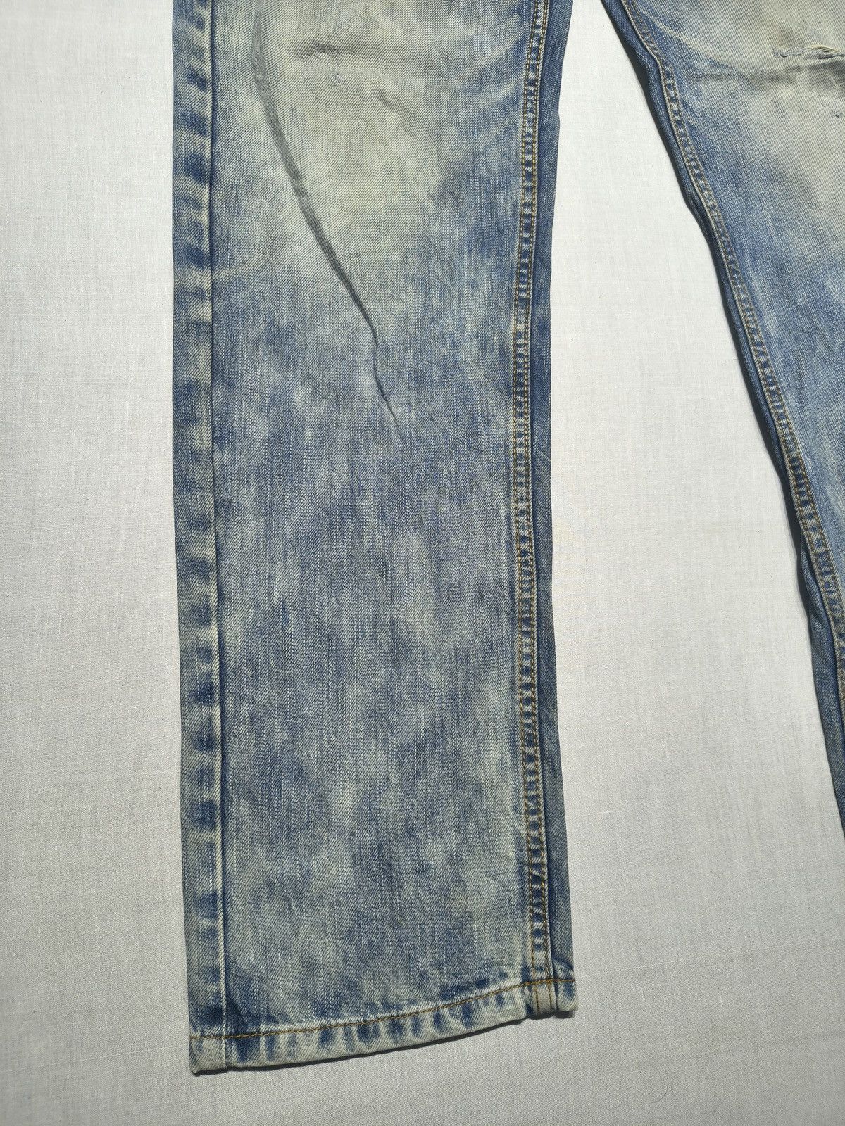 Japanese Brand DOUBLE POCKET DRAGON EMBROIDERY BIG TRAIN JEANS 🐉🥵(013) Size US 34 / EU 50 - 12 Thumbnail